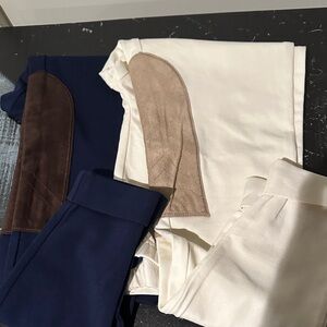 Ralph Lauren Cream and Navy Kids Leggings